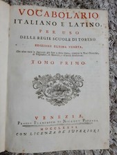 Vocabolario Italiano e Latino