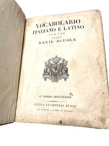 1833 vocabolario italiano e - 1833,