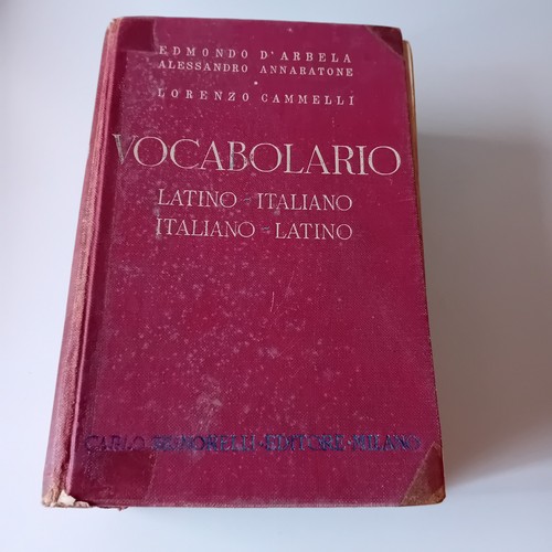 1953 vocabolario latino - vocabolario, di