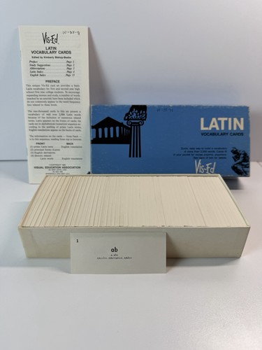 Vintage 1990 latin vocabulary - latin,