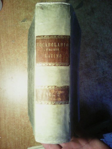 Antico volume vocabolario - antico,