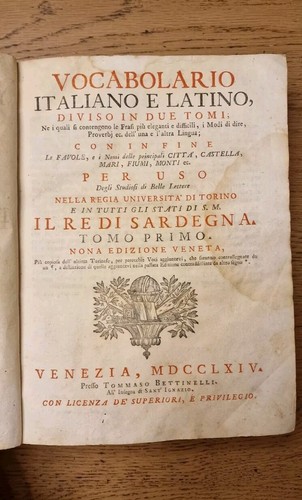Vocabolario italiano latino - vocabolario,