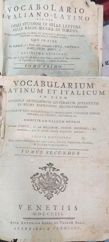 Vocabolario italiano latino - vocabolario, e
