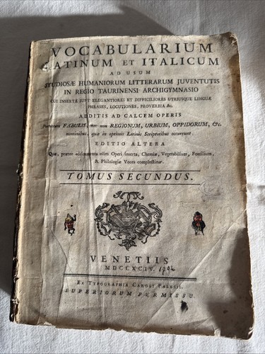 Vocabolario italiano latino - vocabolario, e