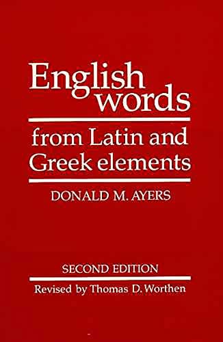 English words from latin - english,
