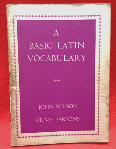 Basic latin vocabulary - latin, first